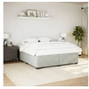 Image de Cadre de lit sans matelas gris clair 180x200 cm velours 3284649