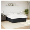 Image de Cadre de lit sans matelas noir 200x200 cm velours