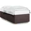 Image de Bedframe zonder matras 90x190 cm stof donkerbruin3284697