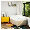 Image de Cadre de lit sans matelas crème 90x190 cm tissu 3284699