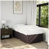 Image de Bedframe zonder matras 100x200 cm stof donkerbruin3284711