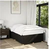 Image de Cadre de lit sans matelas noir 120x190 cm tissu 3284717