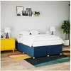 Image de Cadre de lit sans matelas bleu 140x200 cm tissu 3284742