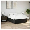 Image de Cadre de lit sans matelas noir 160x200 cm tissu 3284745