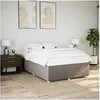 Image de Cadre de lit sans matelas taupe 160x200 cm tissu 3284747
