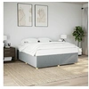Image de Bedframe zonder matras stof lichtgrijs 180x200 cm3284750