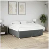 Image de Bedframe zonder matras stof donkergrijs 180x200 cm3284751