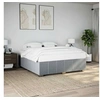 Image de Cadre de lit sans matelas gris clair 180x200 cm tissu 3284853
