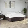 Image de Bedframe zonder matras stof donkerbruin 180x200 cm3284856