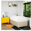 Image de Cadre de lit sans matelas crème 90x200 cm tissu 3284912