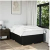Image de Cadre de lit sans matelas noir 120x190 cm tissu 3284923