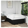 Image de Cadre de lit sans matelas noir 120x200 cm tissu 3284930