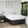 Image de Bedframe zonder matras 120x200 cm stof donkerbruin3284931