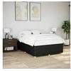 Image de Cadre de lit sans matelas noir 140x190 cm tissu 3284937