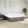Image de Cadre de lit sans matelas taupe 180x200 cm tissu 3284960