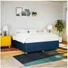 Image de Cadre de lit sans matelas bleu 200x200 cm tissu 3284969