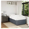 Image de Cadre de lit sans matelas gris foncé 90x200 cm velours 3284983