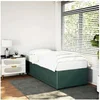 Image de Cadre de lit sans matelas vert foncé 90x200 cm velours 3284985