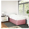 Image de Bedframe fluweel roze 100x200 cm3284993