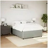 Image de Cadre de lit Gris clair 140x190 cm Velours, sommier, cadre de lit plateforme, cadre de lit rembourrï¿½, meuble de 3285006
