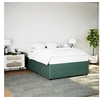 Image de Cadre de lit Vert foncé 140x190 cm Velours, sommier, cadre de lit plateforme, cadre de lit rembourré, meuble de 3285009