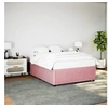 Image de Cadre de lit Rose 160x200 cm Velours, sommier, cadre de lit plateforme, cadre de lit rembourré, meuble de chambre à 3285023