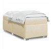 Image de Sommier à lattes de lit avec matelas Crème 80x200 cm Tissu, lit, lit à plate-forme, lit à panneaux, meuble de chambre 3285093