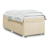 Image de Boxspring met matras stof cràmekleurig 90x190 cm3285100
