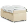 Image de Boxspring met matras stof cràmekleurig 90x200 cm3285107