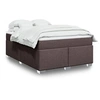 Image de Boxspring met matras stof donkerbruin 140x200 cm3285140