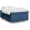Image de Boxspring met matras stof blauw 140x200 cm3285143