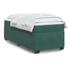 Image de Sommier à lattes de lit avec matelas Vert foncé 90x200 cm, lit, lit à plate-forme, lit à panneaux, meuble de chambre 3285260
