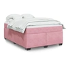 Image de Boxspring met matras fluweel roze 140x190 cm3285286
