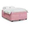 Image de Boxspring met matras fluweel roze 160x200 cm3285298