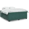 Image de Boxspring met matras fluweel donkergroen 200x200 cm3285308
