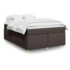 Image de Boxspring met matras stof donkerbruin 140x190 cm3285376