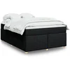 Image de Boxspring met matras stof zwart 140x200 cm3285382