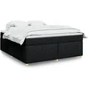 Image de Boxspring met matras stof zwart 180x200 cm3285396