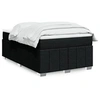 Image de Sommier à lattes de lit avec matelas Noir 120x200 cm Tissu 3285465