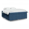 Image de Boxspring met matras stof blauw 200x200 cm3285504