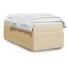 Image de Sommier à lattes de lit avec matelas Crème 90x200 cm Tissu 3285544