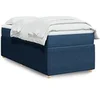 Image de Boxspring met matras stof blauw 100x200 cm3285552
