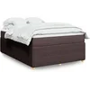 Image de Boxspring met matras stof donkerbruin 140x190 cm3285570