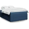 Image de Boxspring met matras stof blauw 140x190 cm3285573