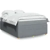 Image de Boxspring met matras stof lichtgrijs 140x200 cm3285574