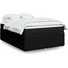 Image de Boxspring met matras stof zwart 140x200 cm3285576