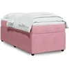 Image de Boxspring met matras fluweel roze 80x200 cm3285607