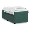 Image de Boxspring met matras fluweel donkergroen 90x190 cm3285611