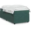 Image de Sommier à lattes de lit avec matelas Vert foncé 90x200 cm 3285617