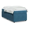 Image de Boxspring met matras fluweel donkerblauw 90x200 cm3285618